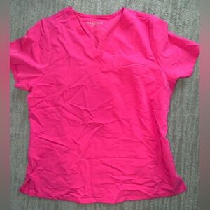 Mandala Hot Pink Scrub Top